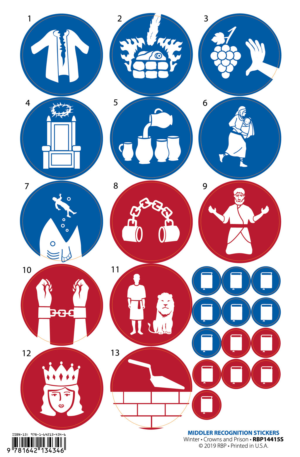 Middler Recognition Stickers <br>Winter 2025-26