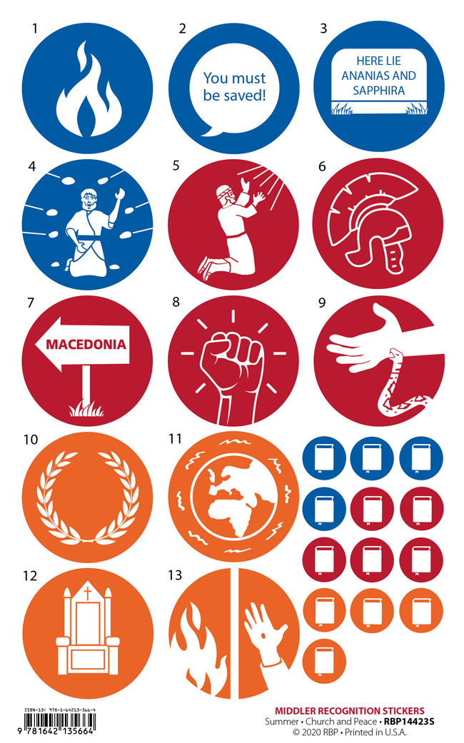 Middler Recognition Stickers <br>Summer 2024