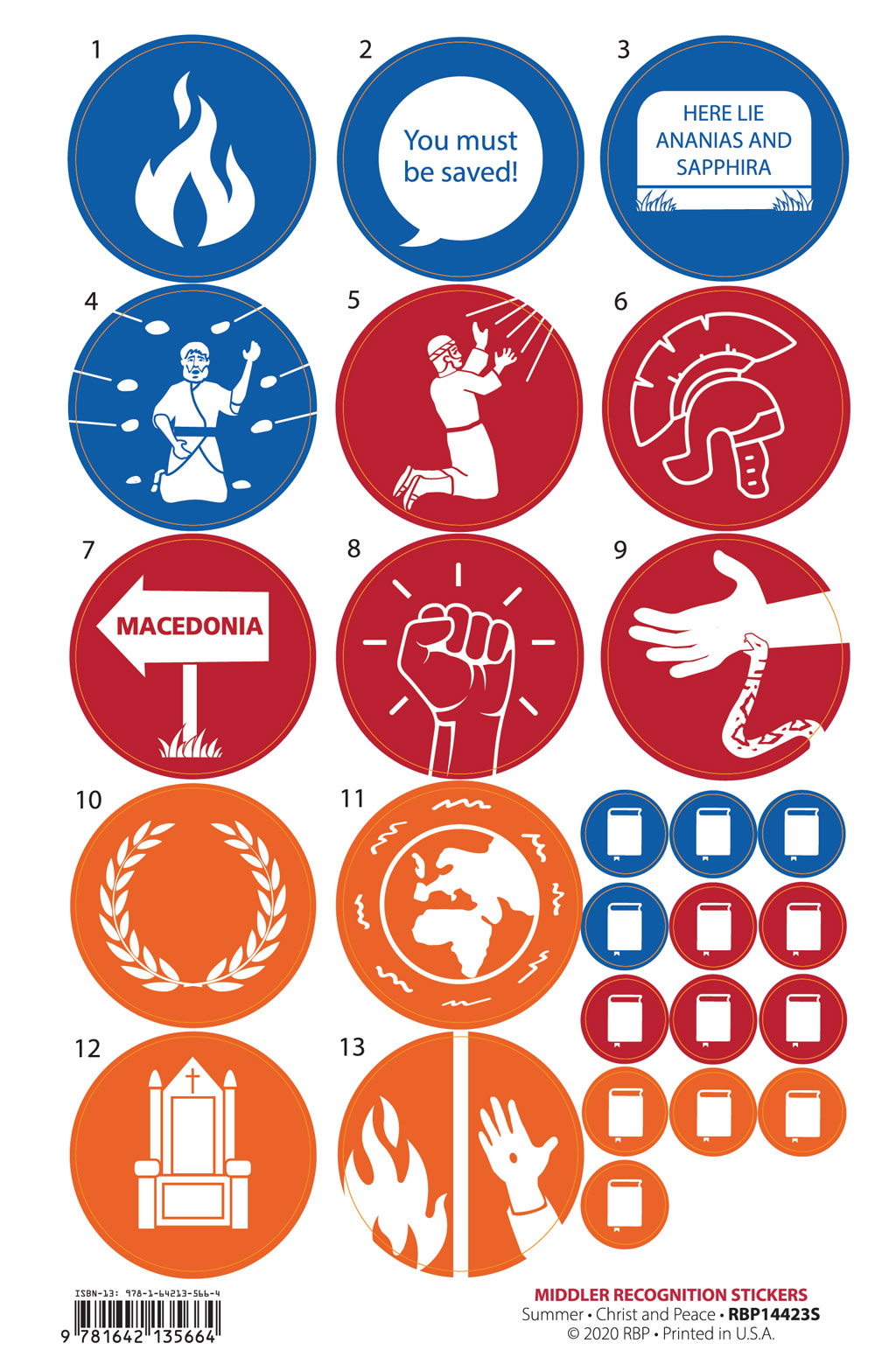 Middler Recognition Stickers <br>Summer 2026
