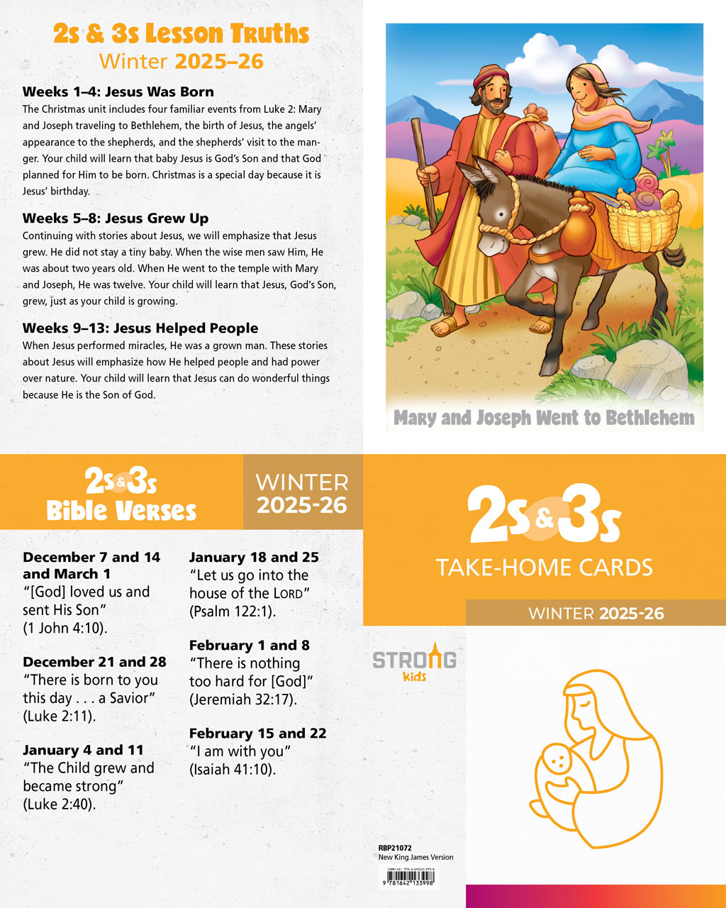 2s & 3s Student Take-Home Cards <br>Winter 2025-26 – NKJV