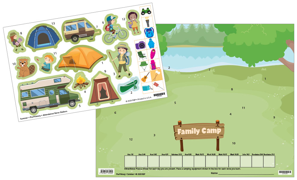 Pre-Primary Attendance Charts and Stickers <br>Summer 2024
