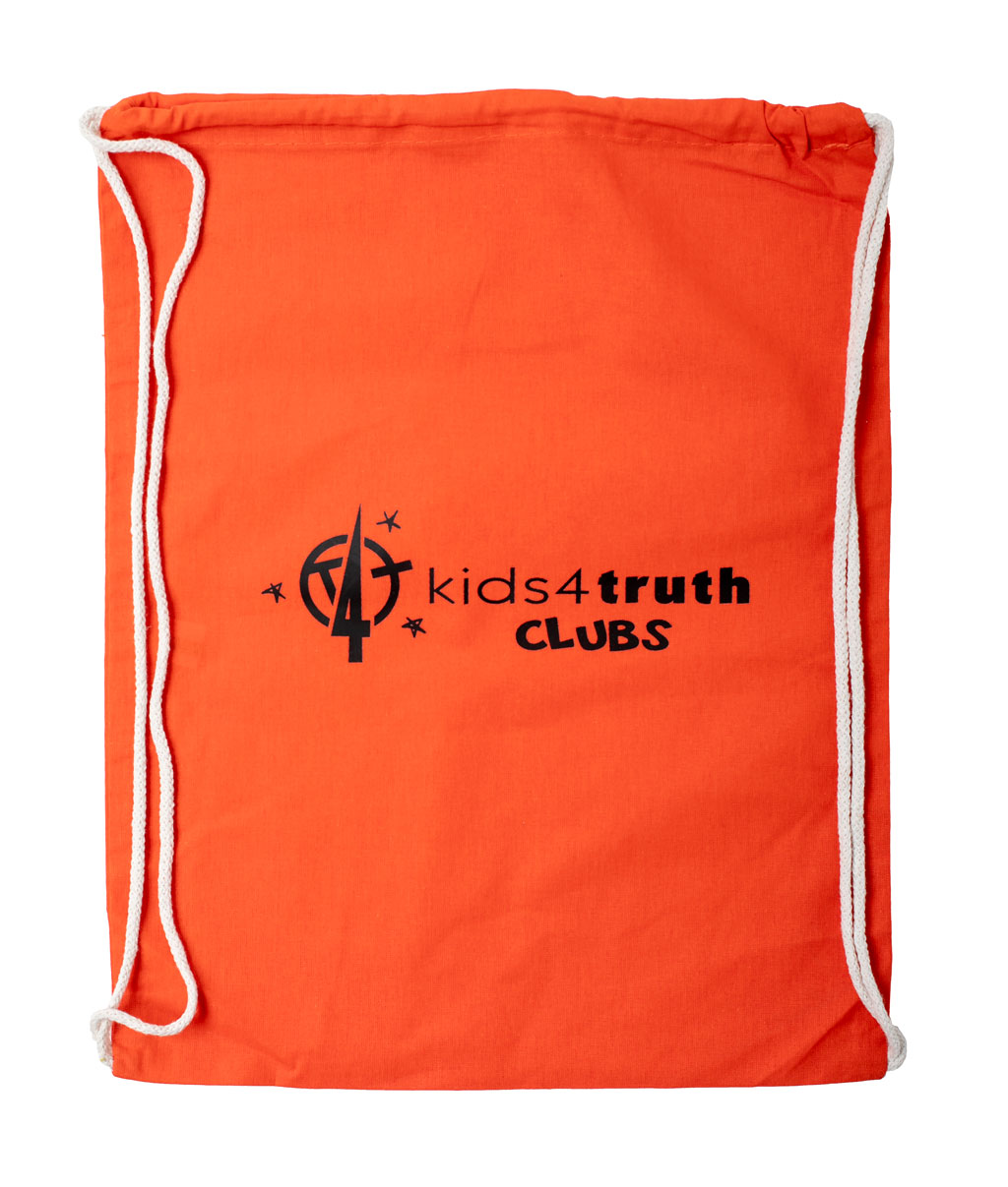 Cotton Cinch Bag - Orange
